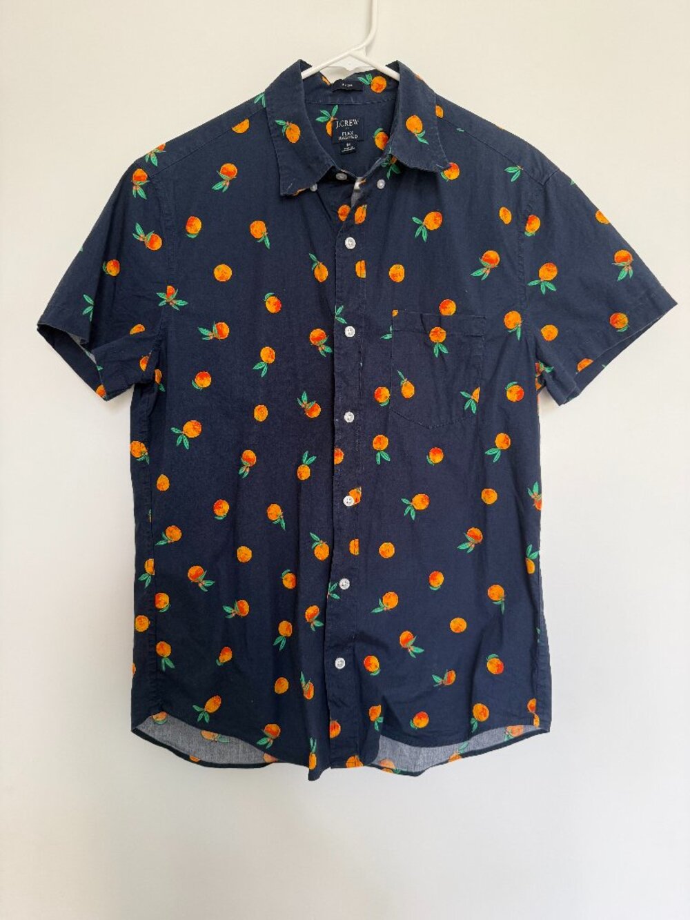 J. Crew Short Sleeve Mens Shirt, Medium
